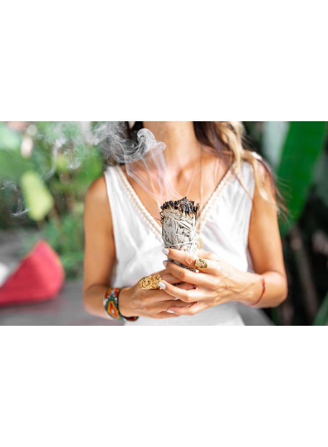 Alternative Imagination White Sage Sticks 2 Pack - 6 Inch Natural Smudge Sticks for Sage Smudge Kit Refill, Meditation Accessories, Witchcraft Supplies, Spiritual Cleansing, Spiritual Gifts - Alternative Imagination - Image 3